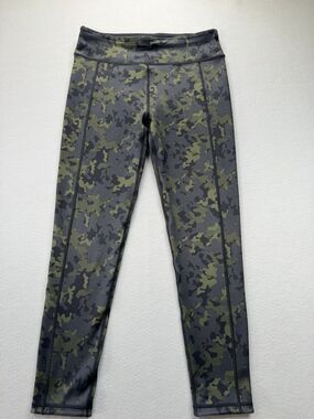 sweaty Betty Camo Leggings Women’s Size L Green Camouflage Activewear